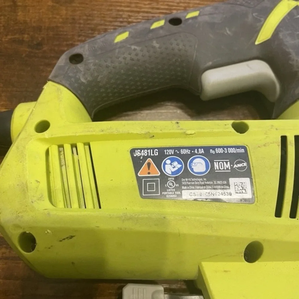 ✅Ryobi Corded Variable Speed Jigsaw JS481LG Wood Cutting Power Tool OEM #️⃣0972